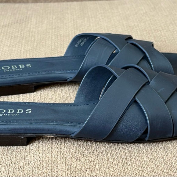 Pre-owned authentic Hobbs London navy blue slides - Picture 5 of 11